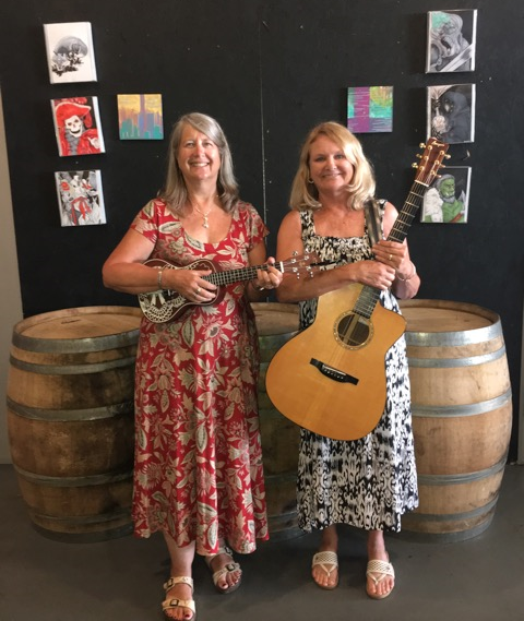 Cindy and Shelly with Guitars 