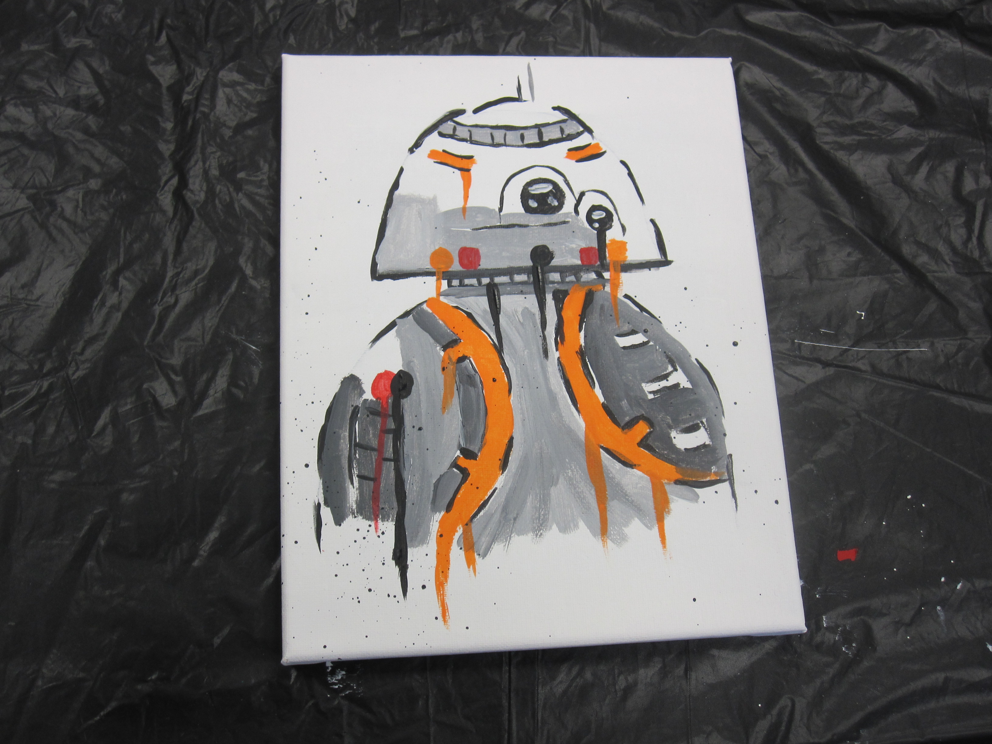 BB-8 on canvas 