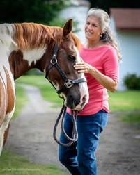 Barbara S. Ford and therapy pony, Piper