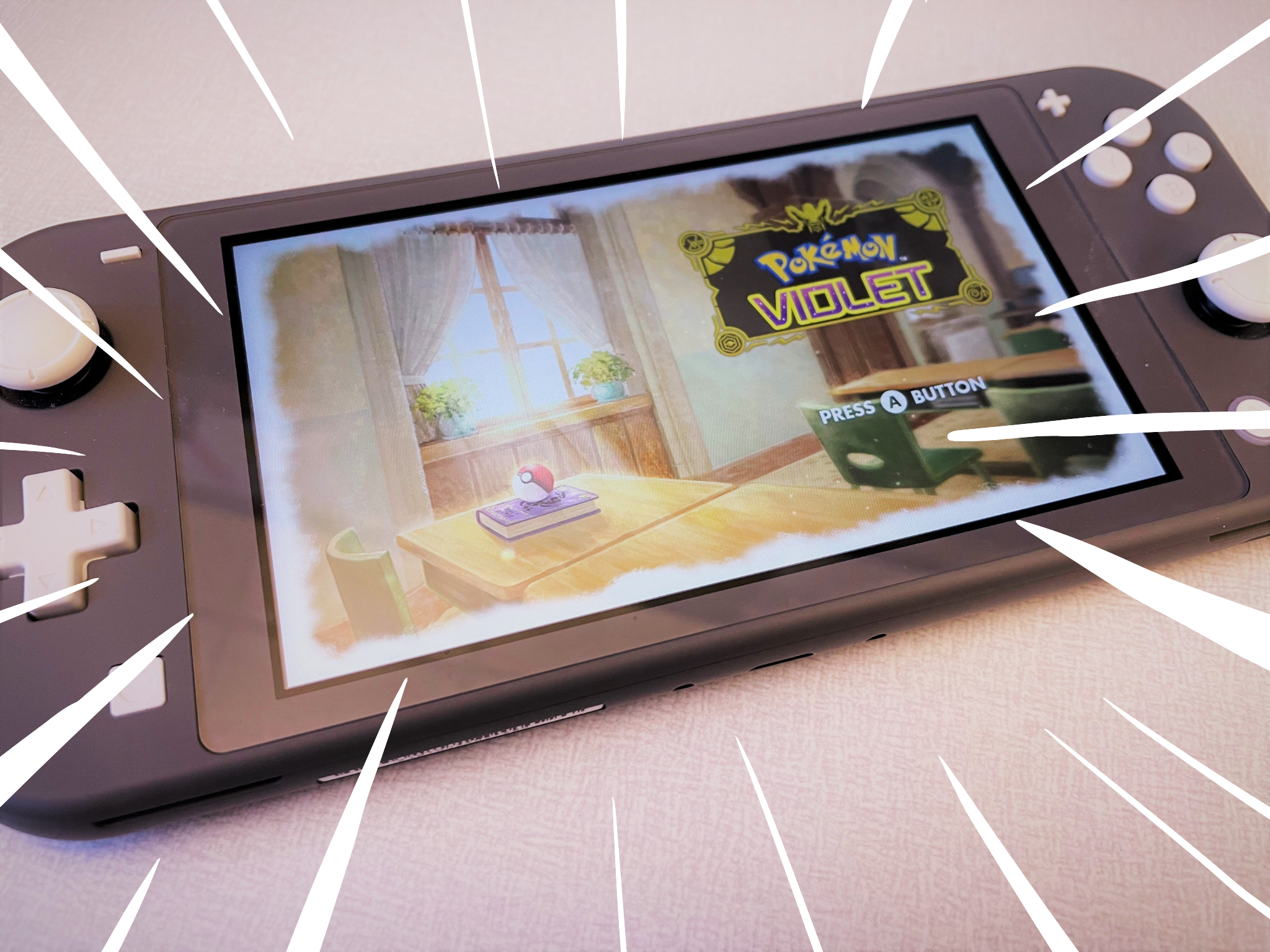 Nintendo Switch showing homescreen of Pokemon Violet