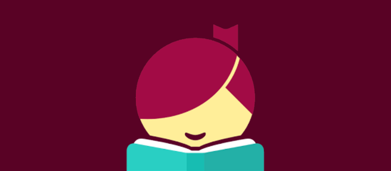 Libby Icon- an abstraction of a redheaded person reading a book