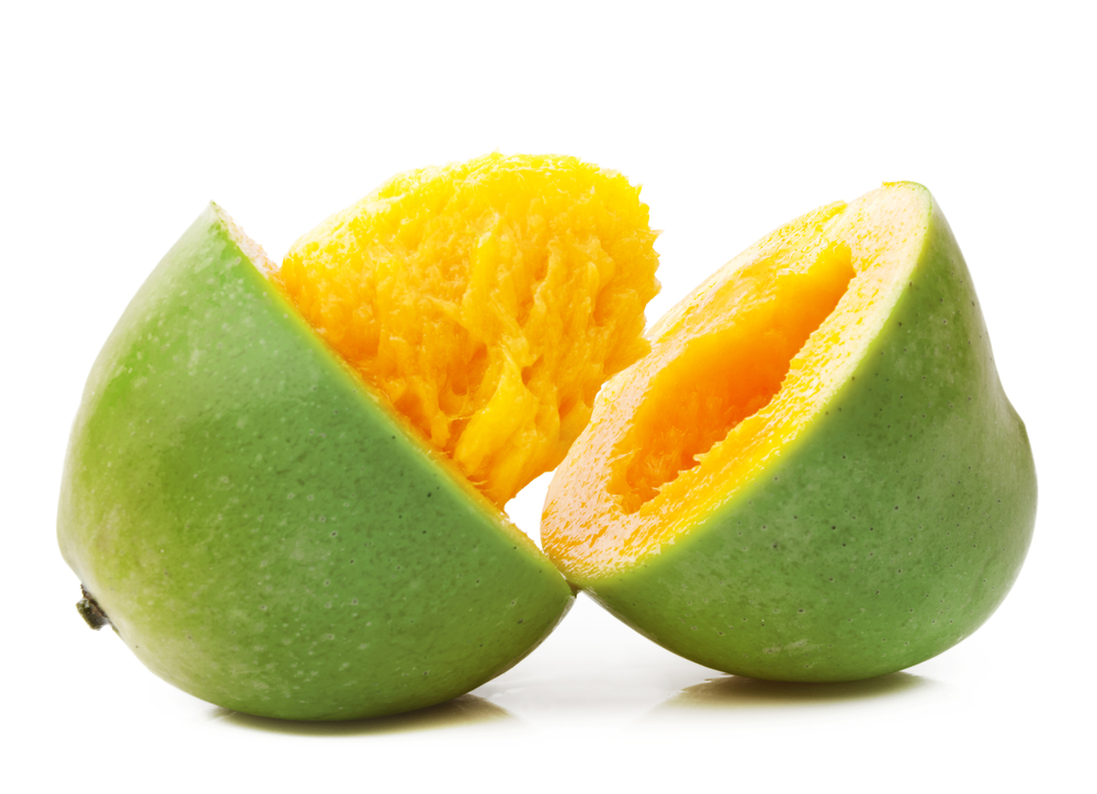 Cut open mango