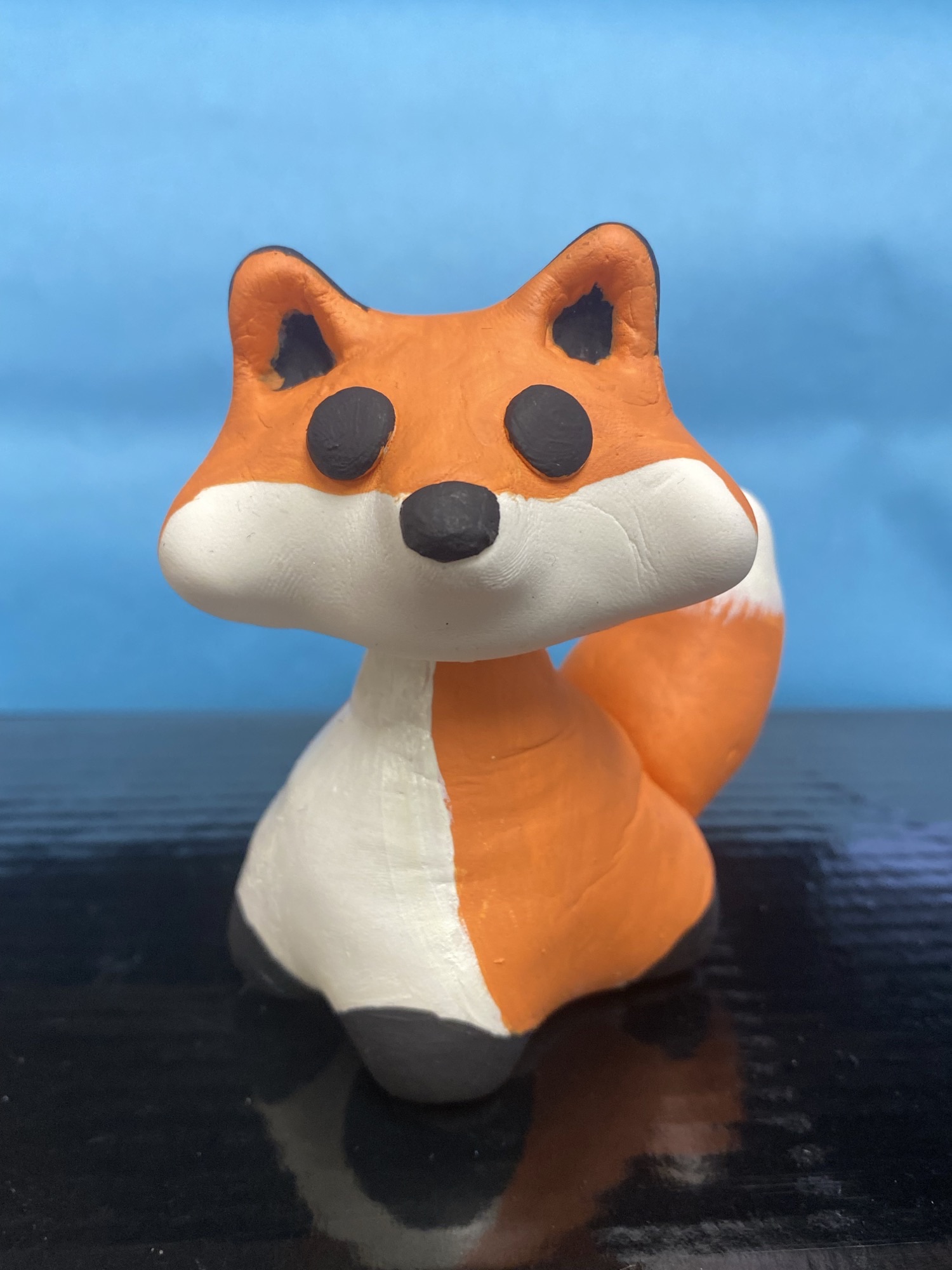 Clay Fox Figure