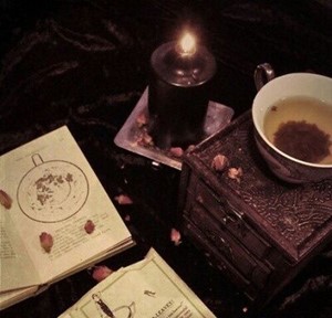 tea and magical books