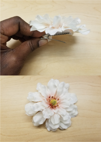 flower hair pin