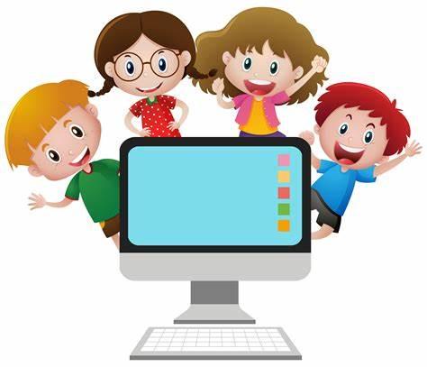 Children with computer