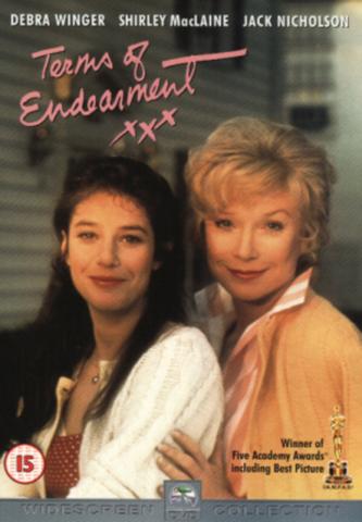 Shirley MacLaine and Debra Winger movie poster