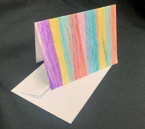 Paint Scrape Notecard