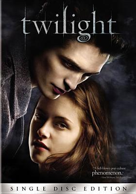 Twilight movie poster with Edward and Bella's faces