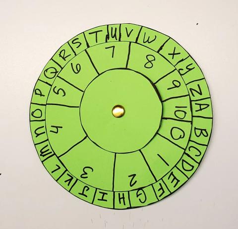 Green cipher wheel