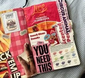 sample page from junk journaling