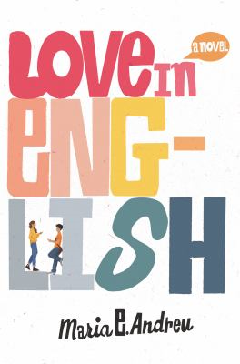 Cover of the book "Love in English" showing the title and two teens talking