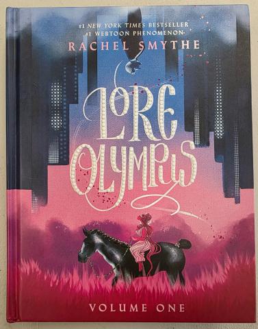 Picture of Lore Olympus Volume One with a Diamond Painted Title