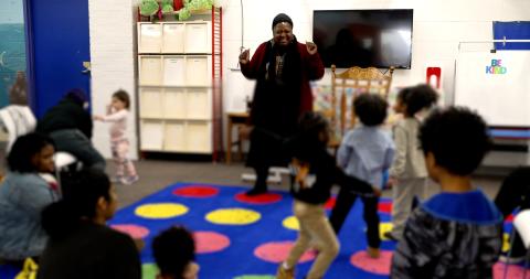 Children in classroom