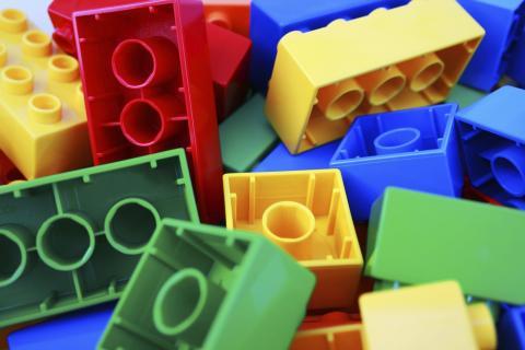 colorful LEGO building bricks