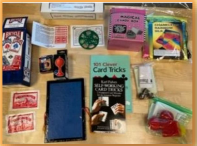 Instructions and items to do simple magic tricks