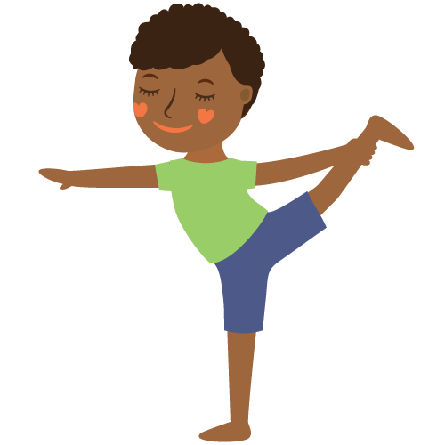 child doing yoga