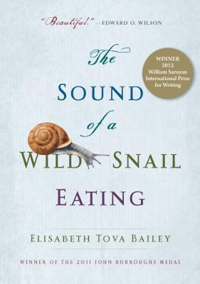 Book cover for The Sound of a Wild Snail Eating, shows title and a snail