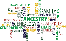 Words associated with genealogy, ancestors and family relations