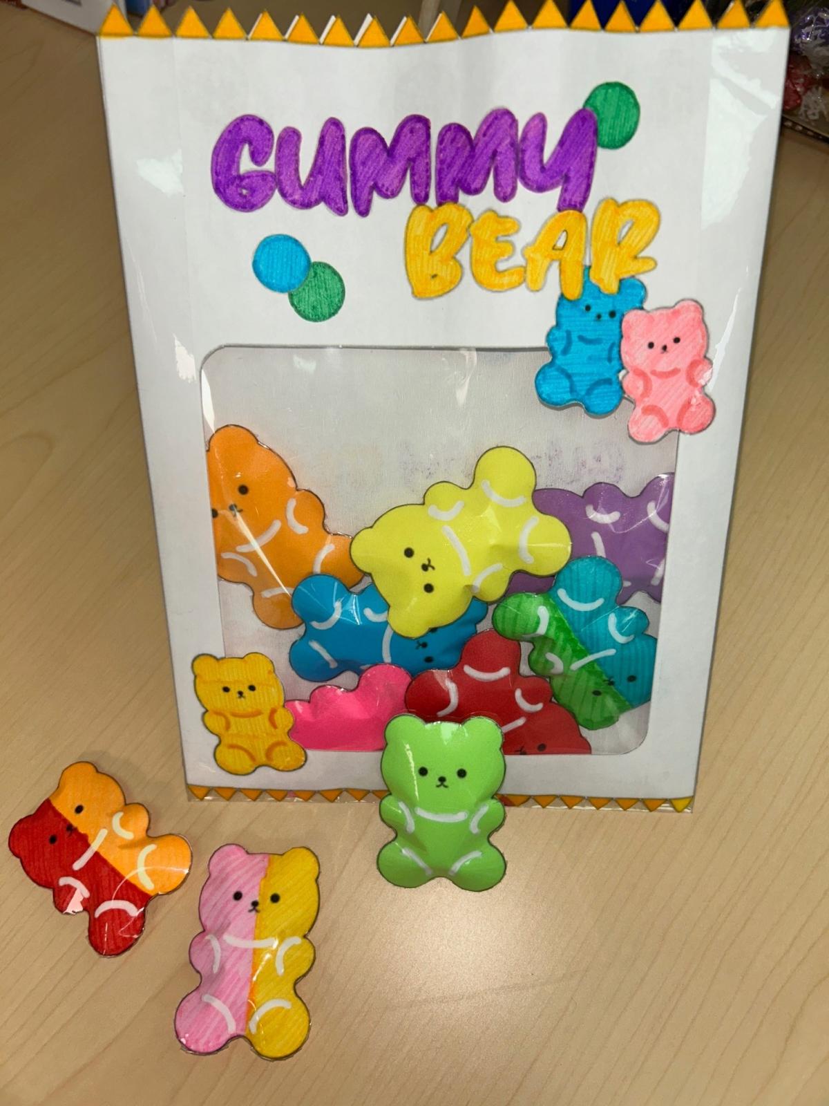 Paper Squishy Gummy Bears