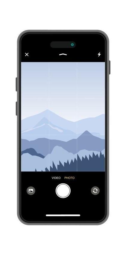 smart phone with photo open open