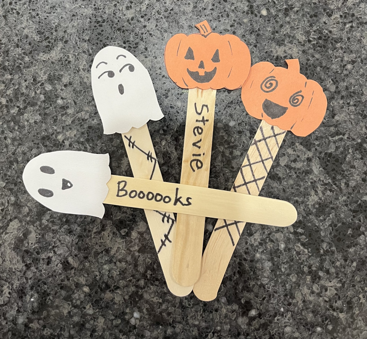 Halloween-themed bookmarks
