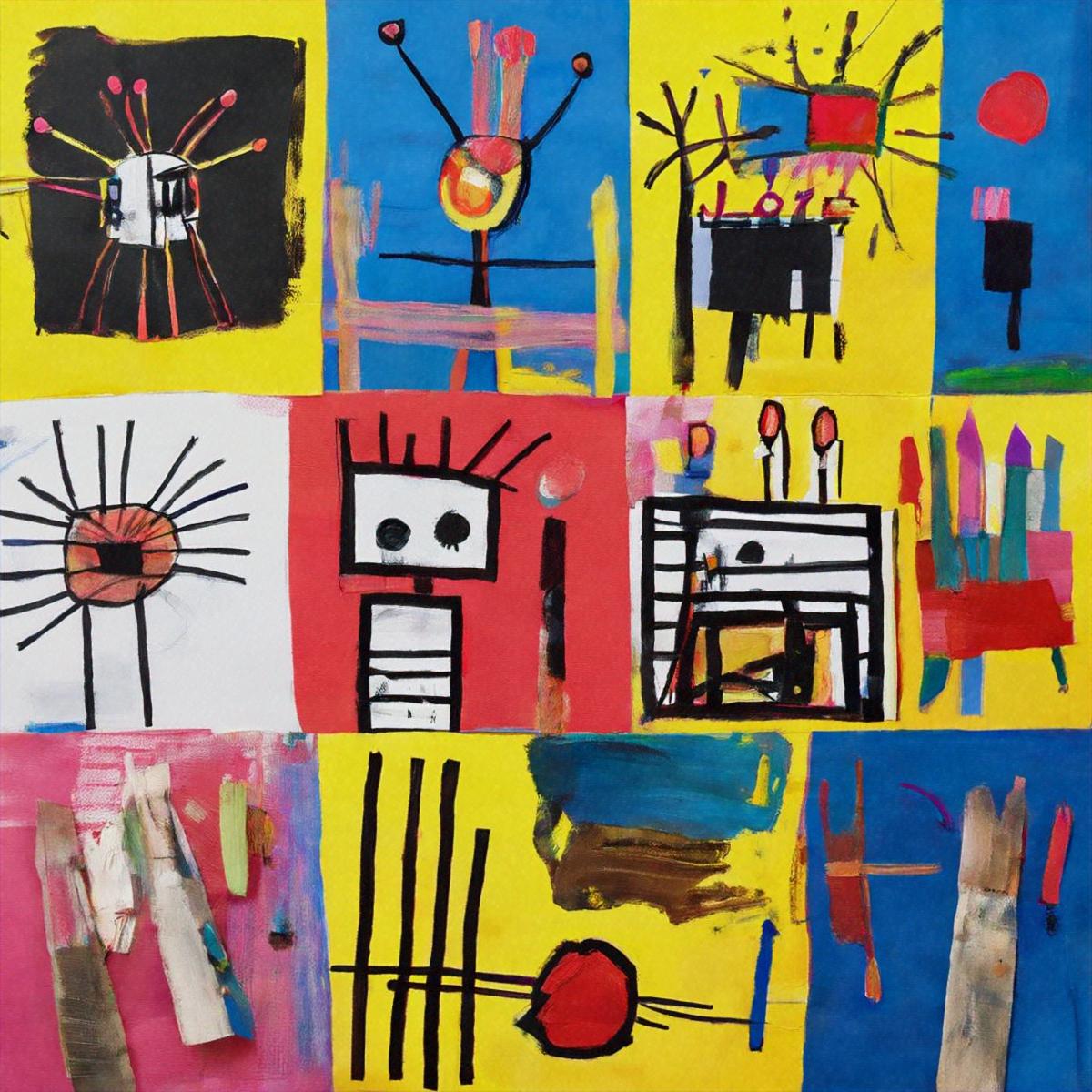 artwork inspired by Jean-Michel Basquait