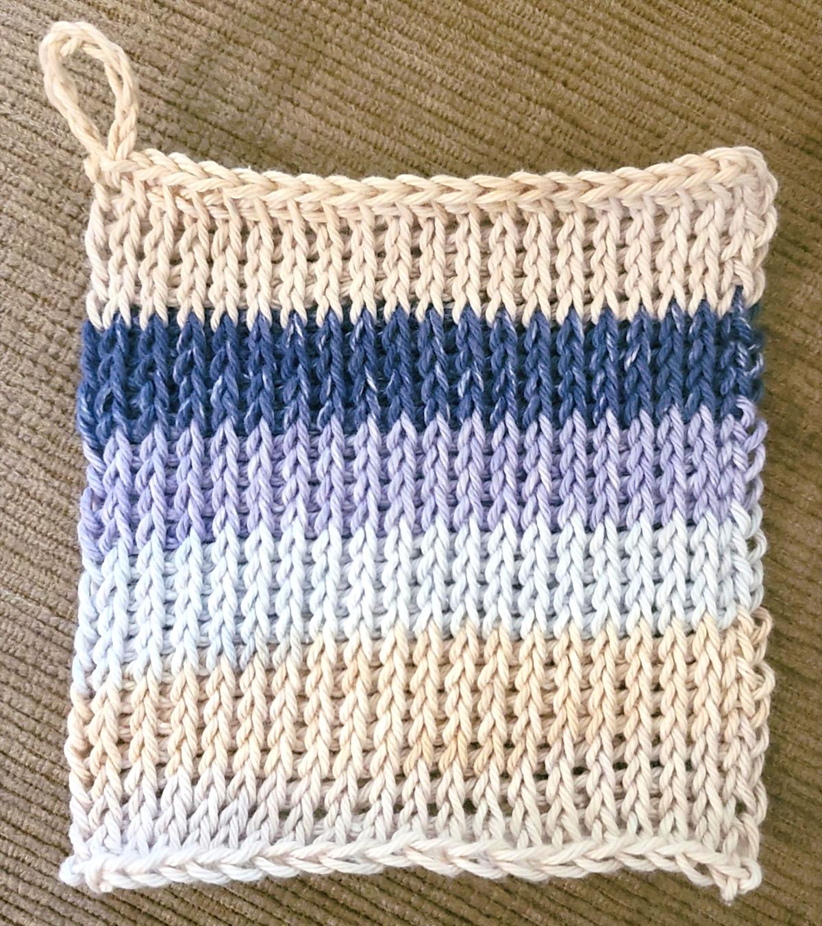 Tunisian crochet stitch sample